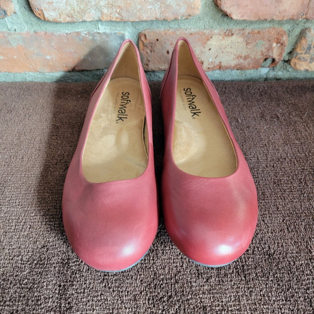 Softwalk Sonoma Burgundy Slip-ons W 8.5
